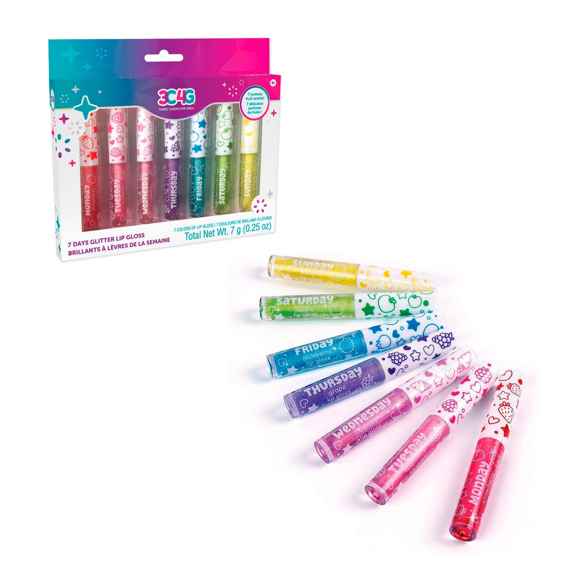 7 Days Glitter Lip Gloss Make It Real